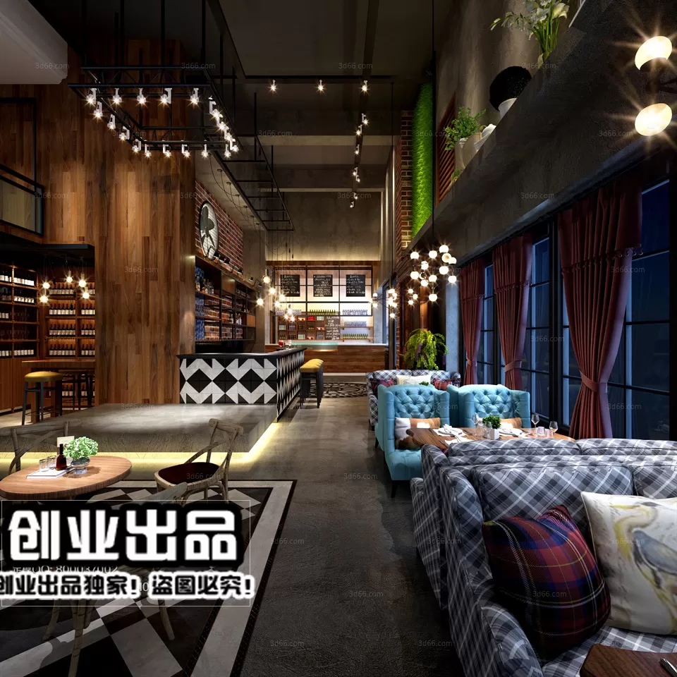 FASTFOOD STORE – 3D SCENES – 0064