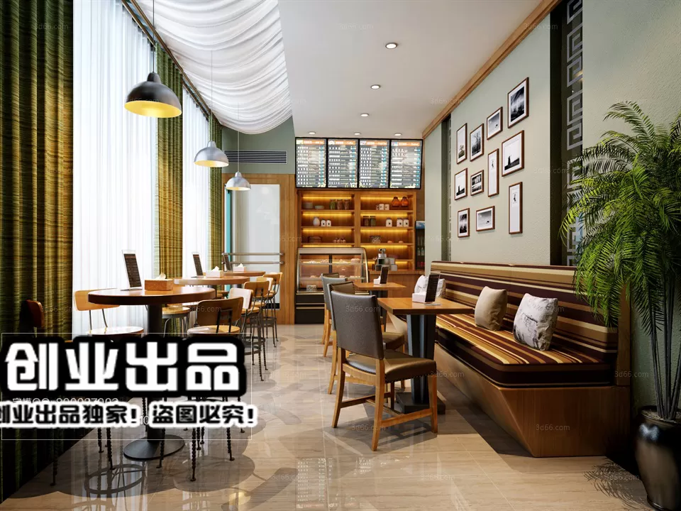 FASTFOOD STORE – 3D SCENES – 0089