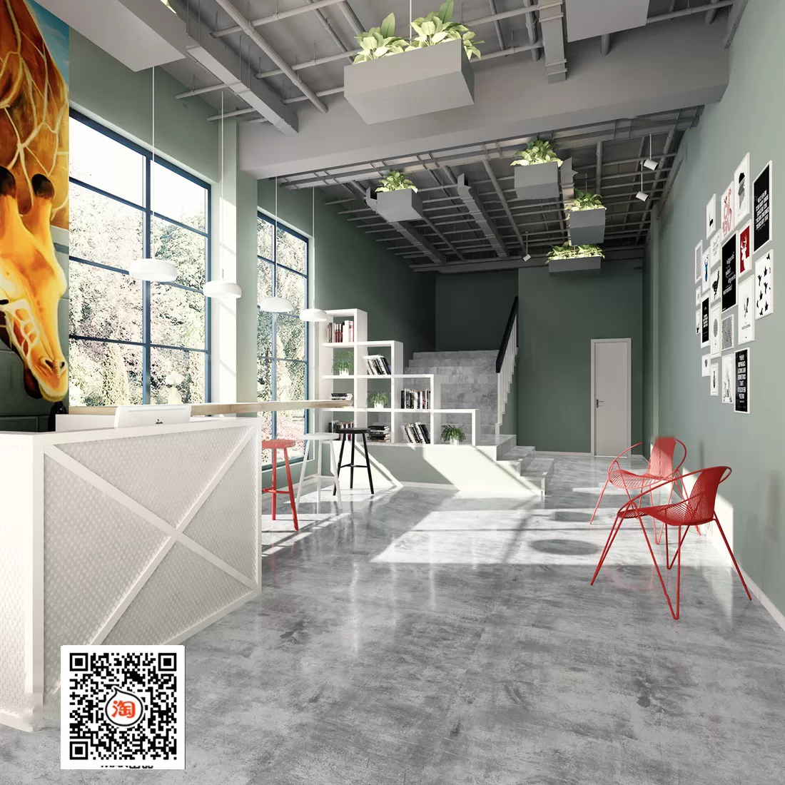 FASTFOOD STORE – 3D SCENES – 0100