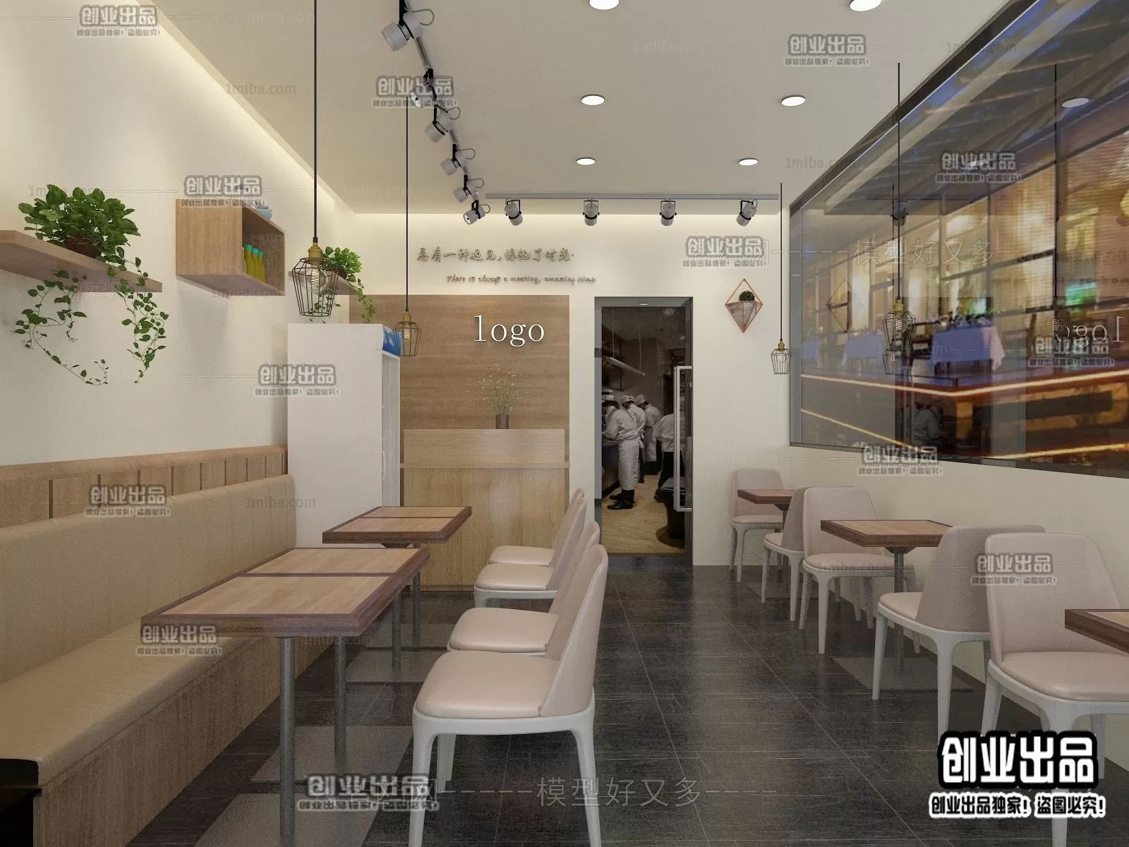 FASTFOOD STORE – 3D SCENES – 0107