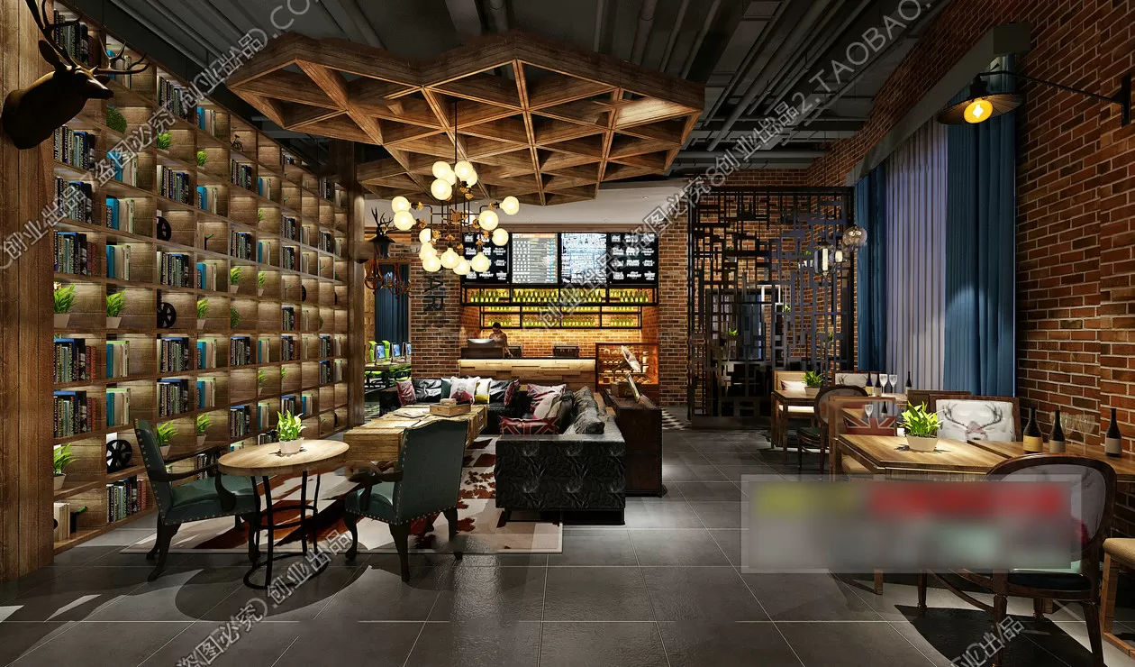 FASTFOOD STORE – 3D SCENES – 0115