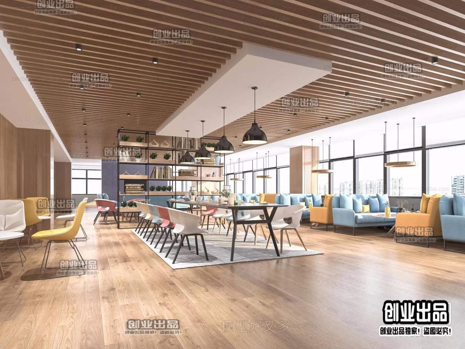 FASTFOOD STORE – 3D SCENES – 0116