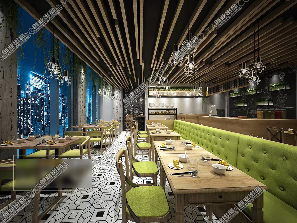 FASTFOOD STORE – 3D SCENES – 0119