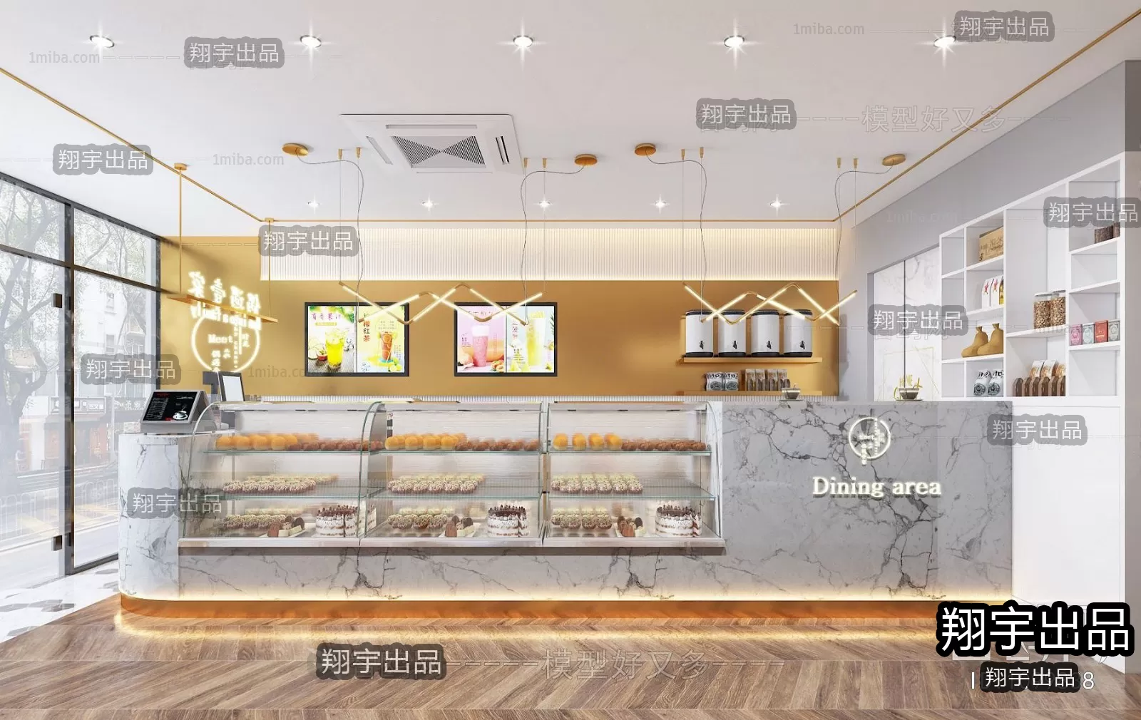 FASTFOOD STORE – 3D SCENES – 0124