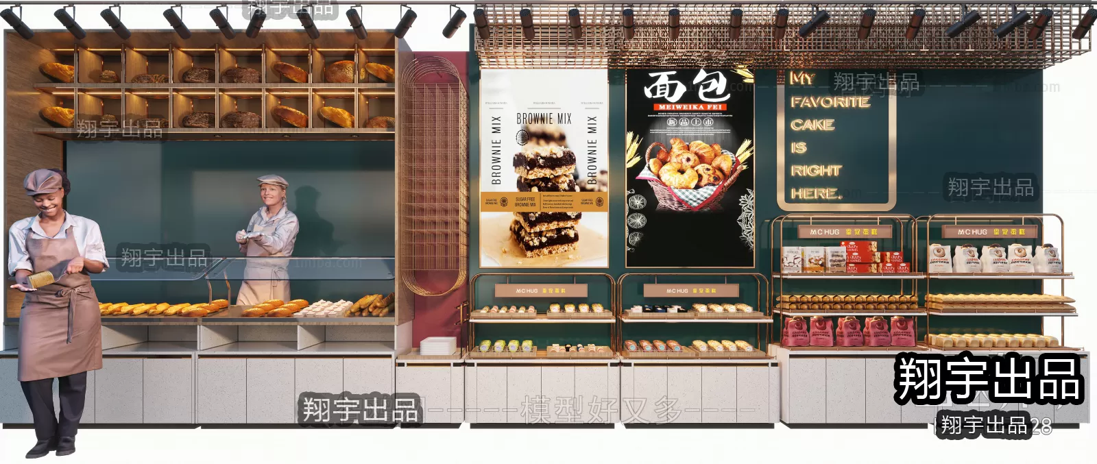 FASTFOOD STORE – 3D SCENES – 0125