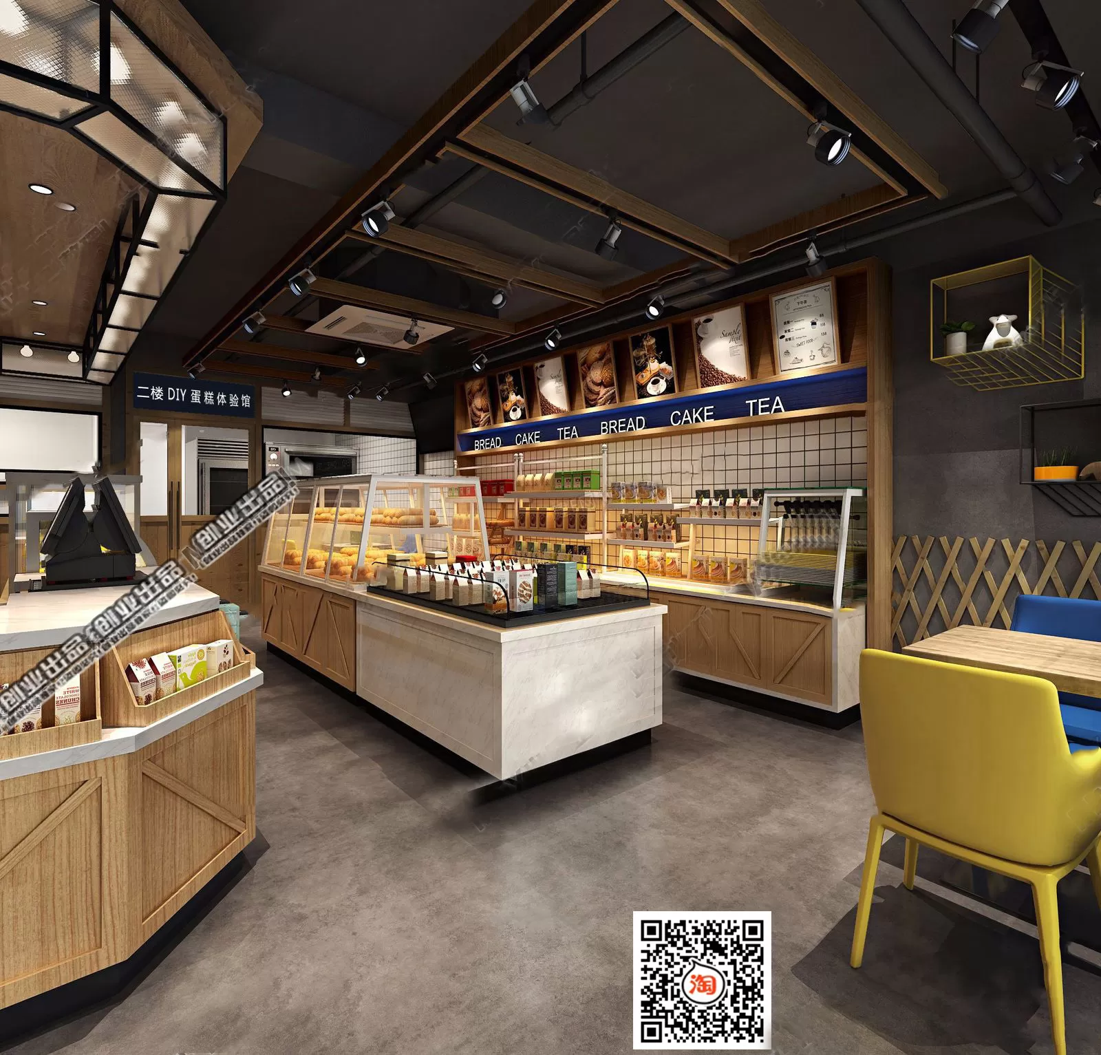 FASTFOOD STORE – 3D SCENES – 0140