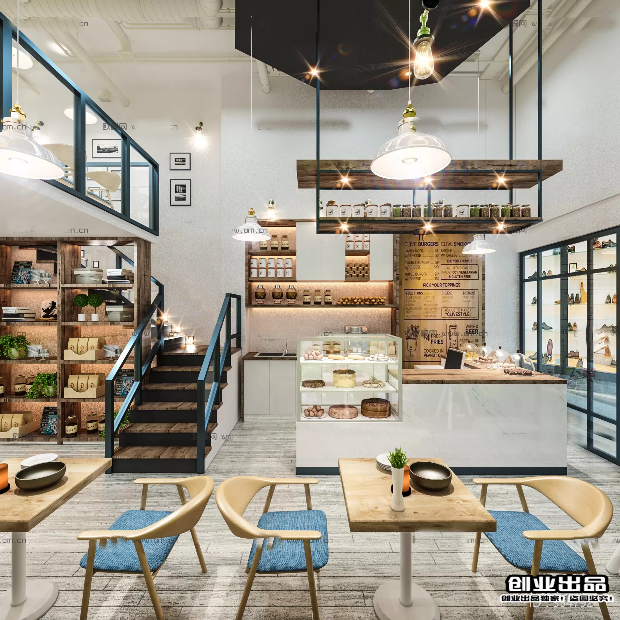 FASTFOOD STORE – 3D SCENES – 0155