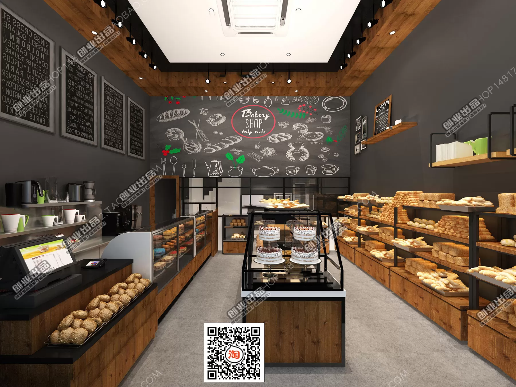 FASTFOOD STORE – 3D SCENES – 0165