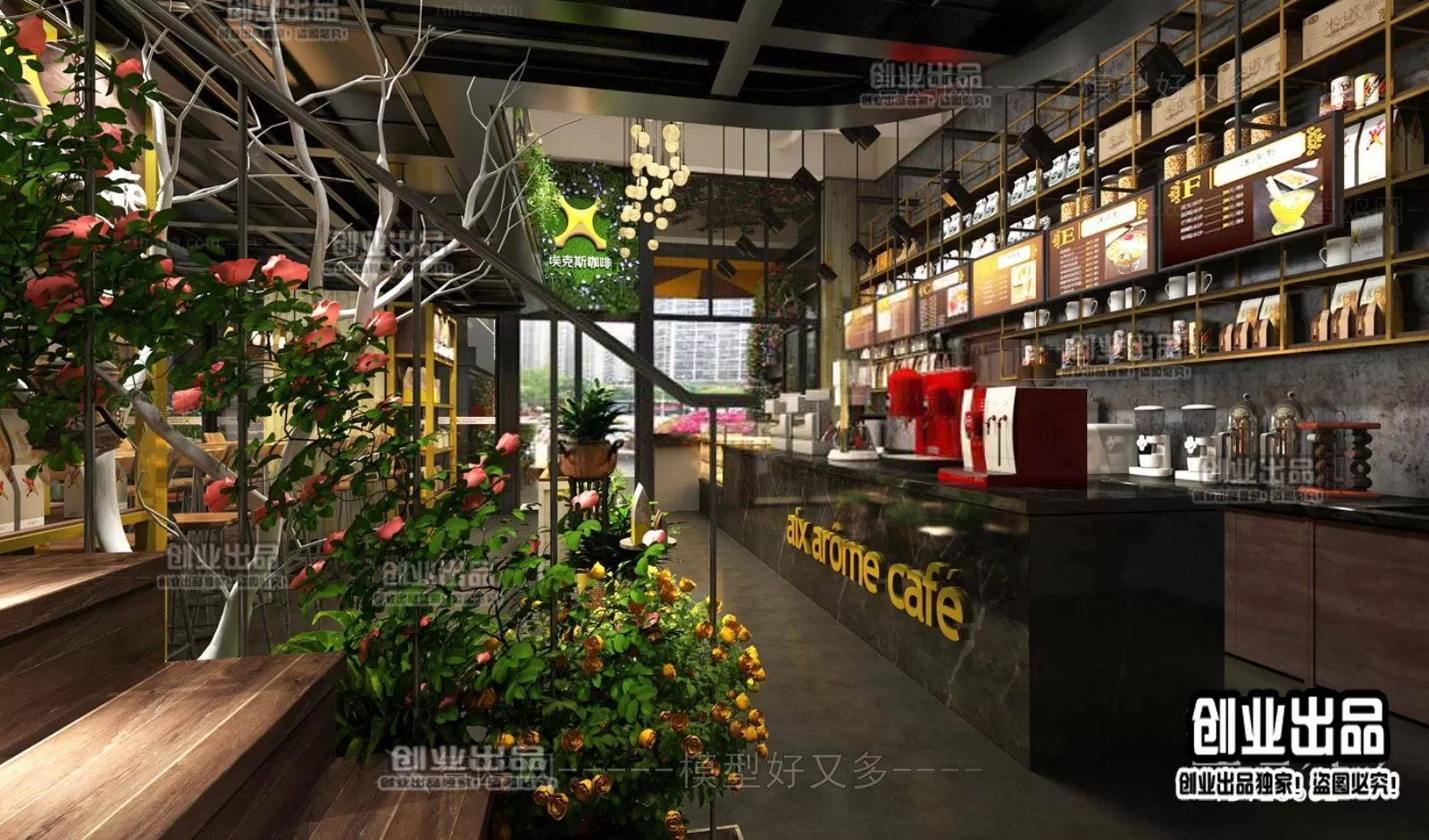 FASTFOOD STORE – 3D SCENES – 0174