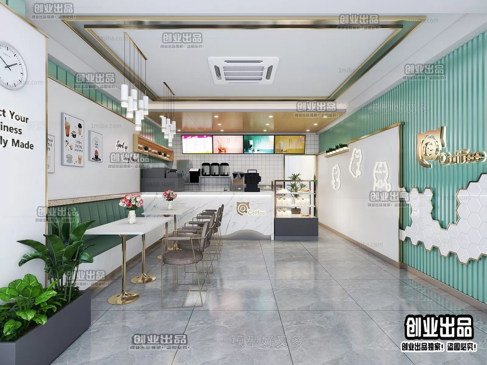 FASTFOOD STORE – 3D SCENES – 0177