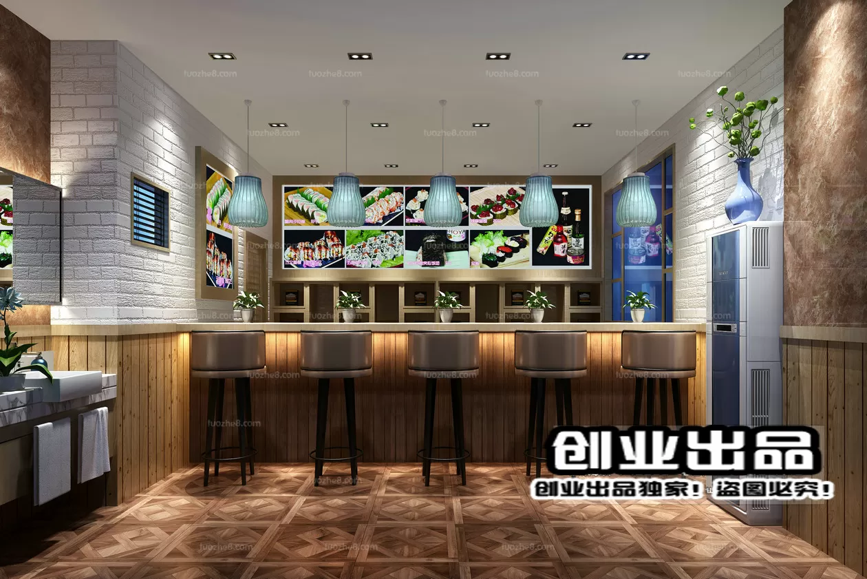 FASTFOOD STORE – 3D SCENES – 0195