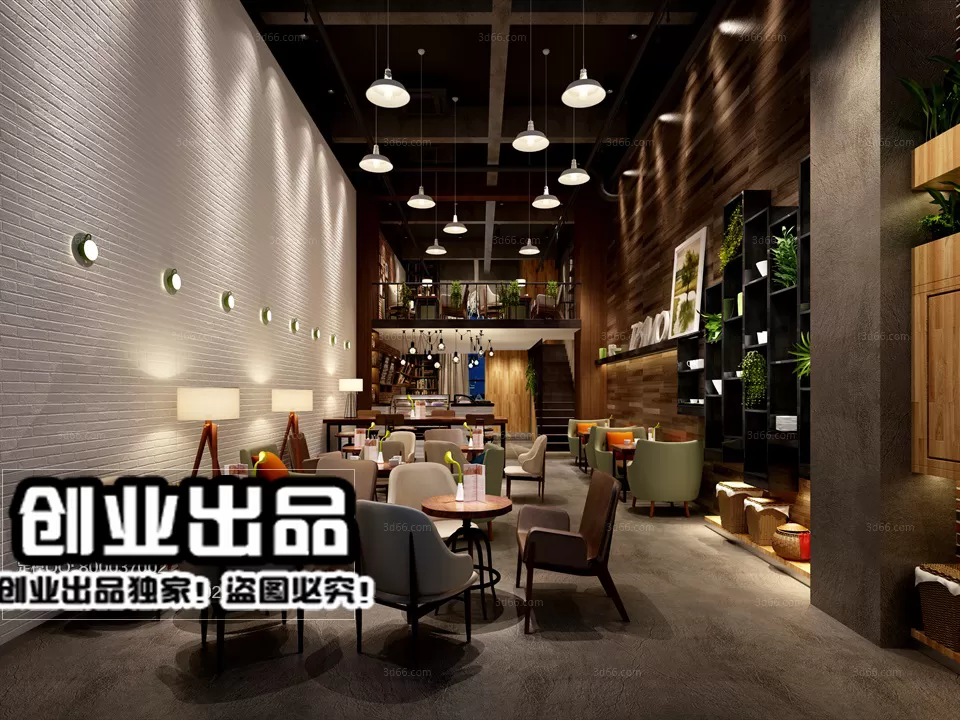 FASTFOOD STORE – 3D SCENES – 0198