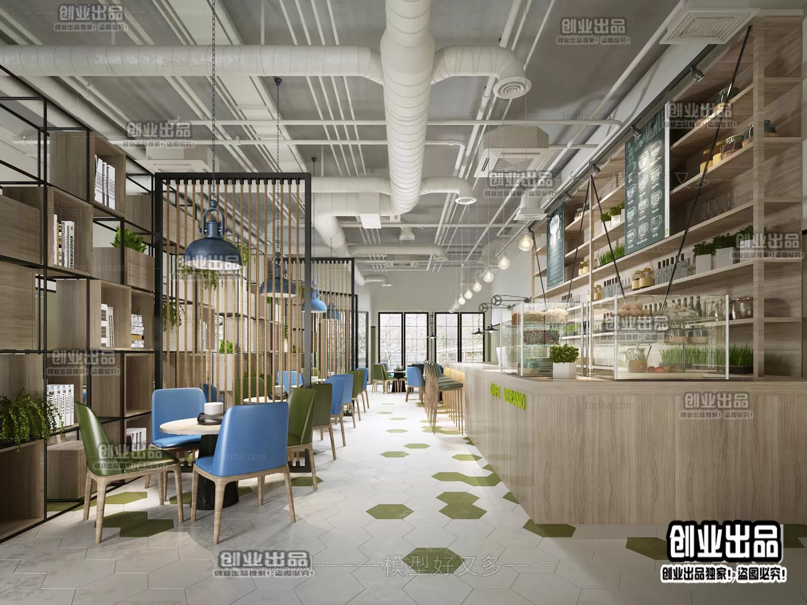 FASTFOOD STORE – 3D SCENES – 0207