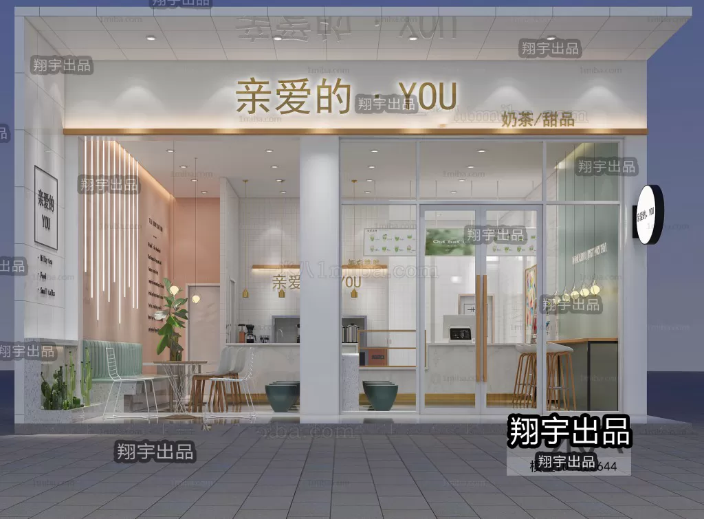 FASTFOOD STORE – 3D SCENES – 0227