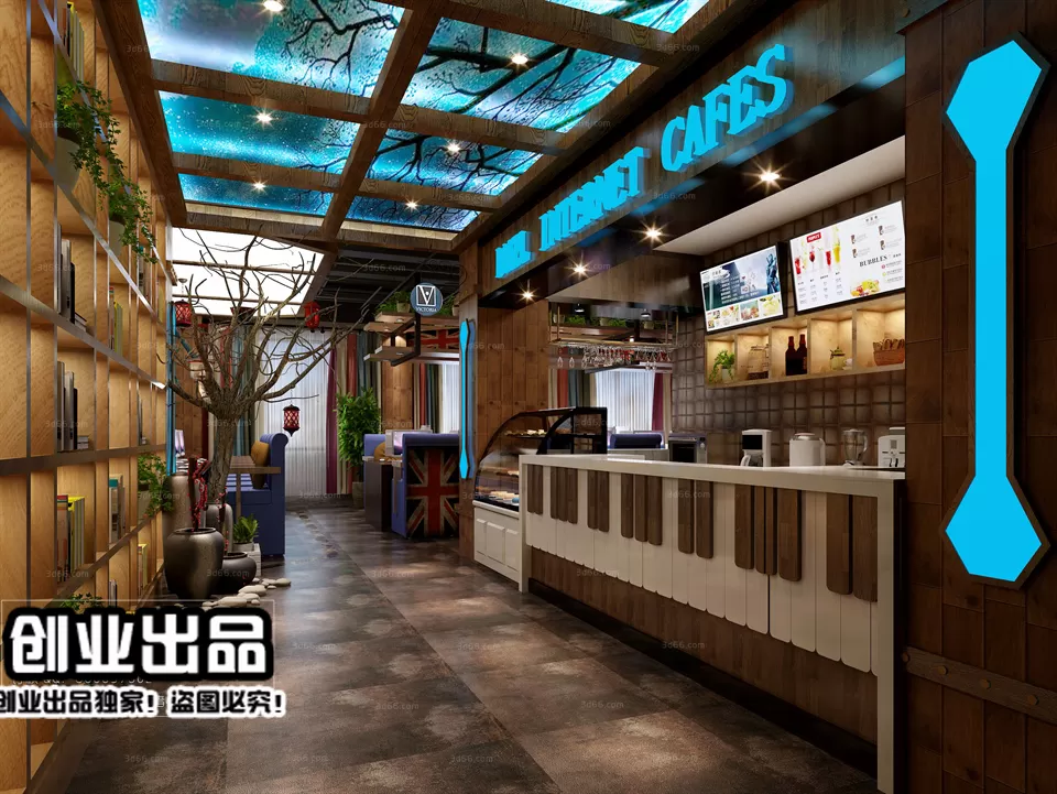 FASTFOOD STORE – 3D SCENES – 0231