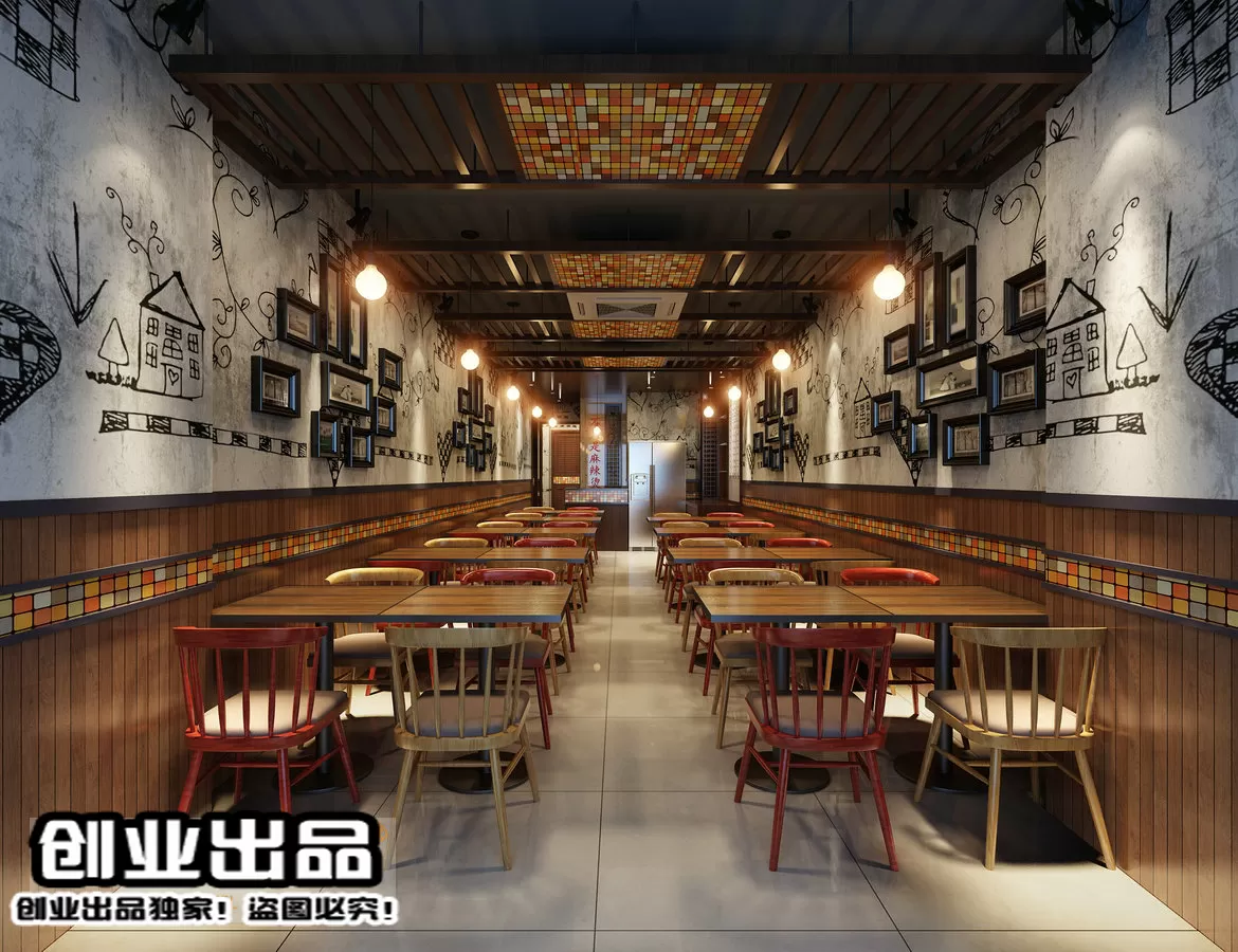 FASTFOOD STORE – 3D SCENES – 0251