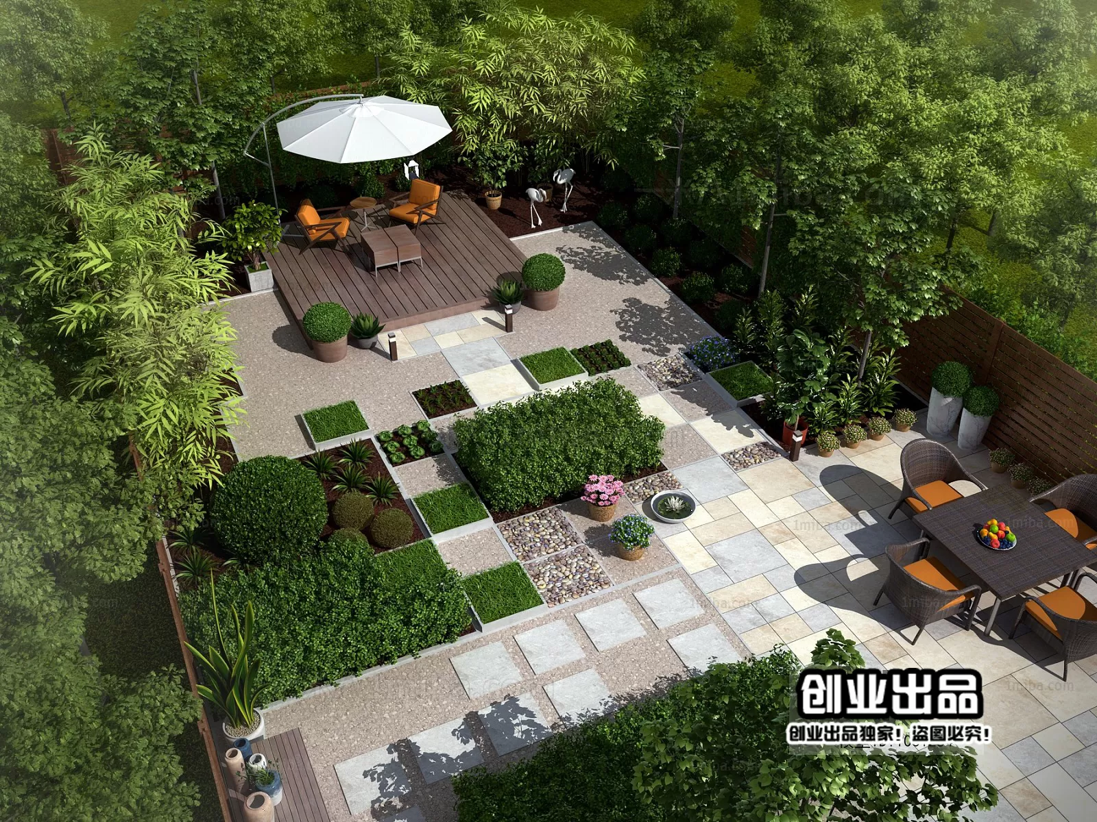 GARDERN HOME – 3D SCENES – 0002