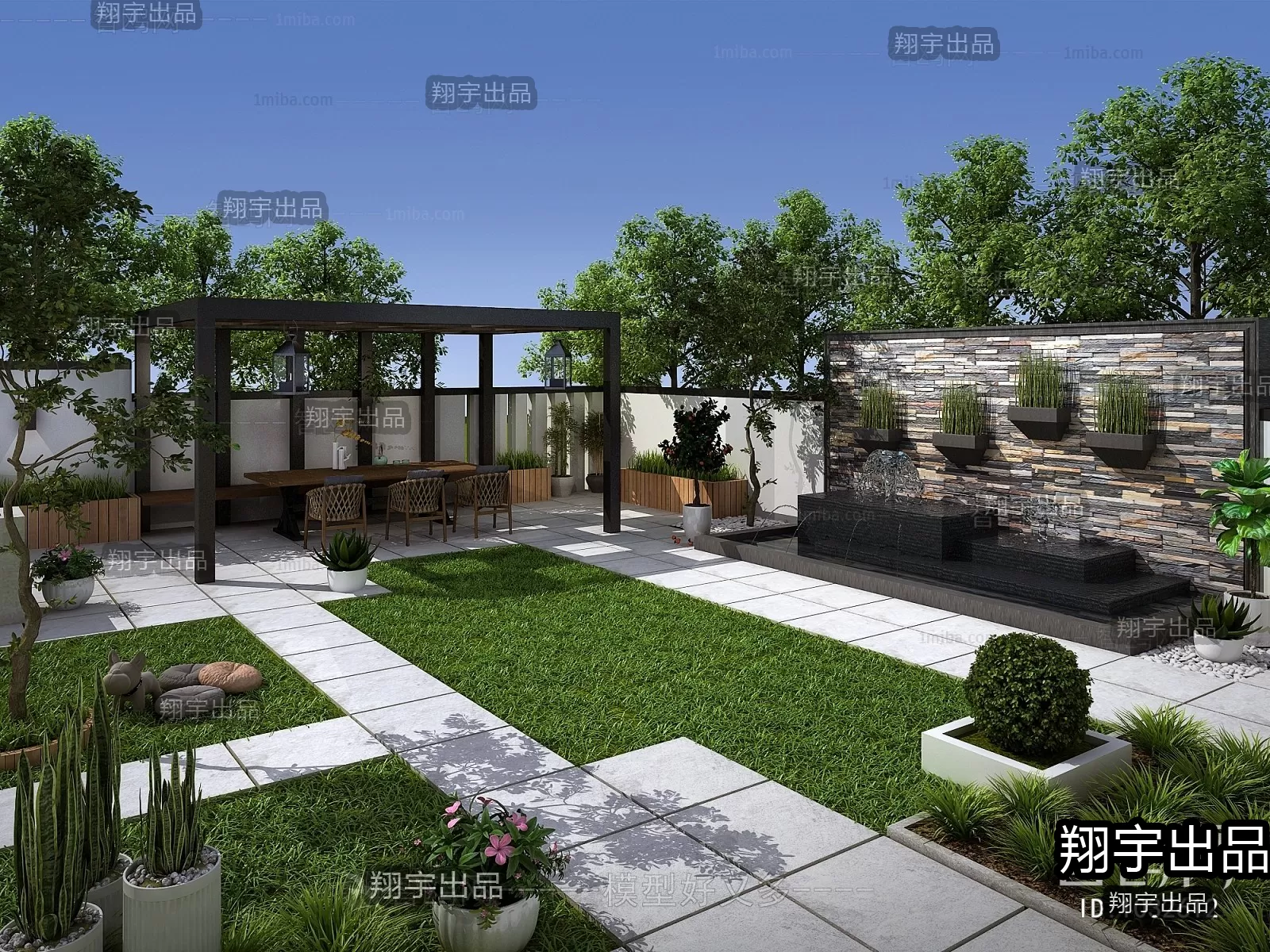 GARDERN HOME – 3D SCENES – 0008