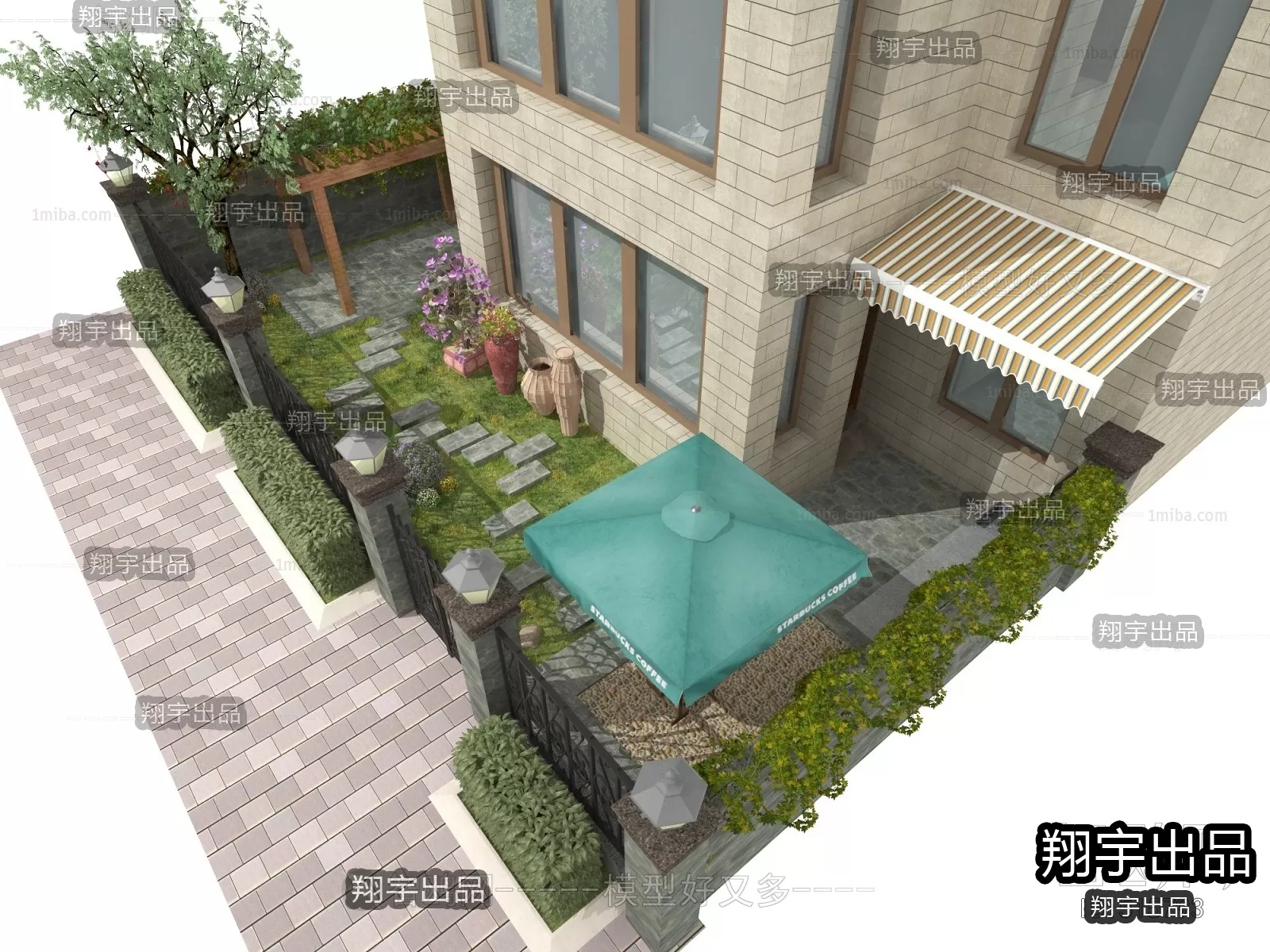 GARDERN HOME – 3D SCENES – 0011