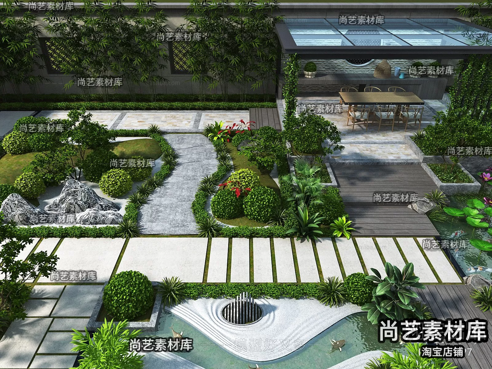 GARDERN HOME – 3D SCENES – 0025