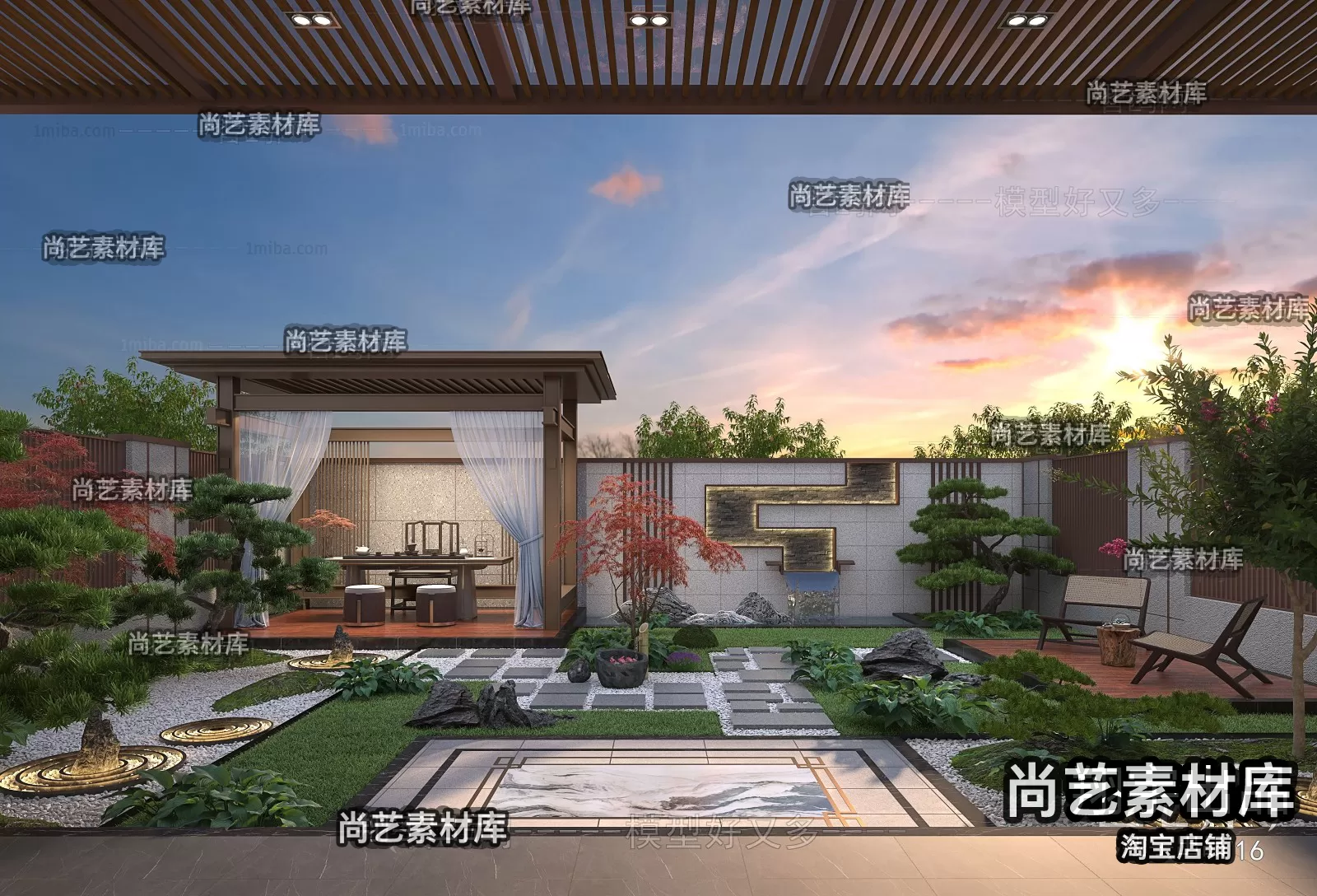 GARDERN HOME – 3D SCENES – 0032