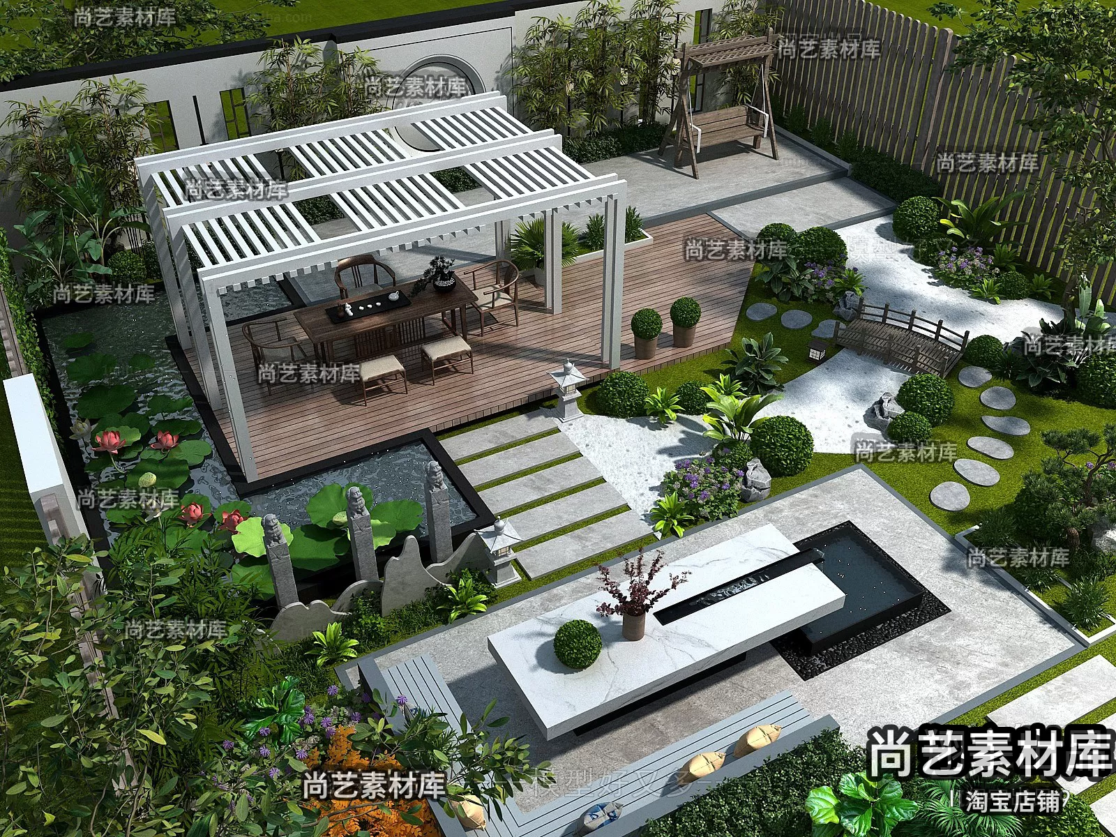 GARDERN HOME – 3D SCENES – 0038