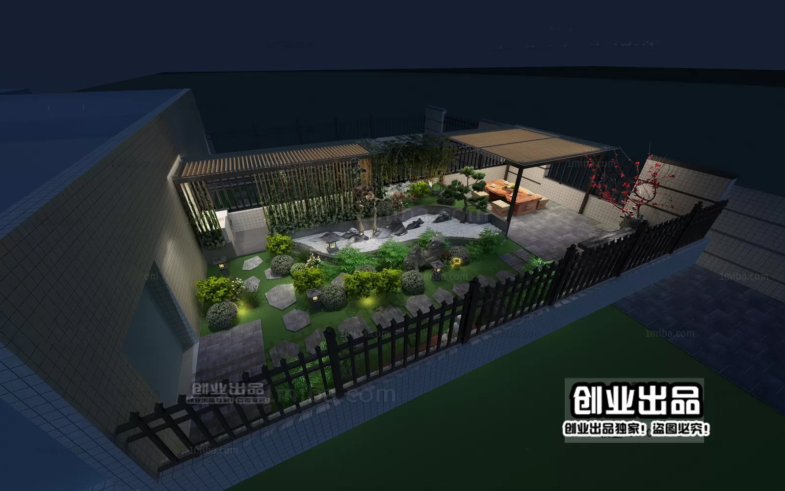 GARDERN HOME – 3D SCENES – 0044