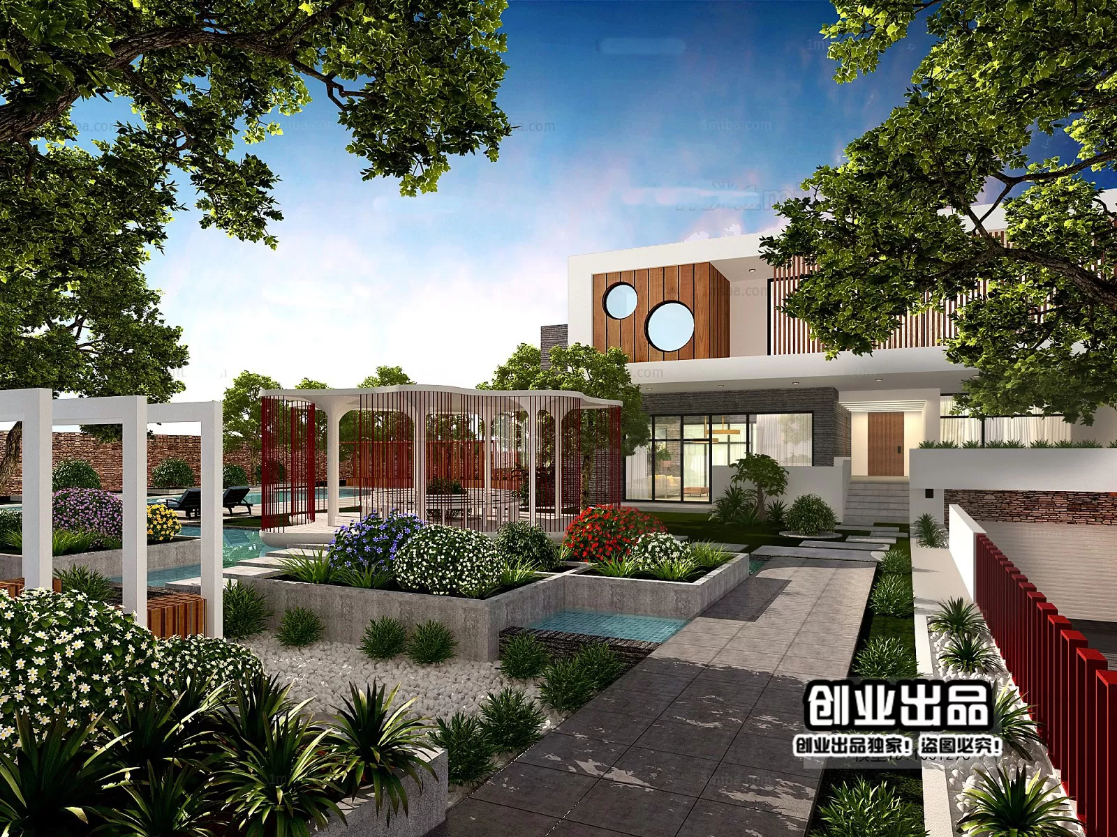 GARDERN HOME – 3D SCENES – 0046