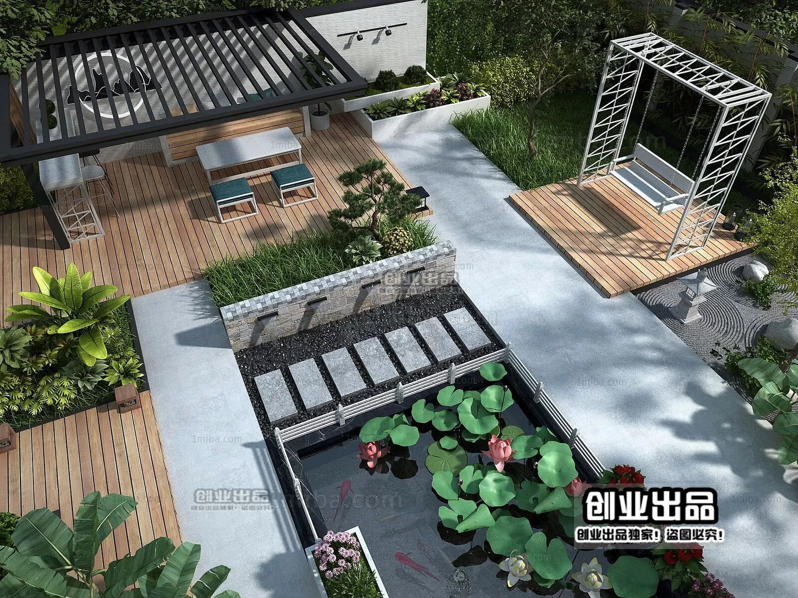 GARDERN HOME – 3D SCENES – 0048