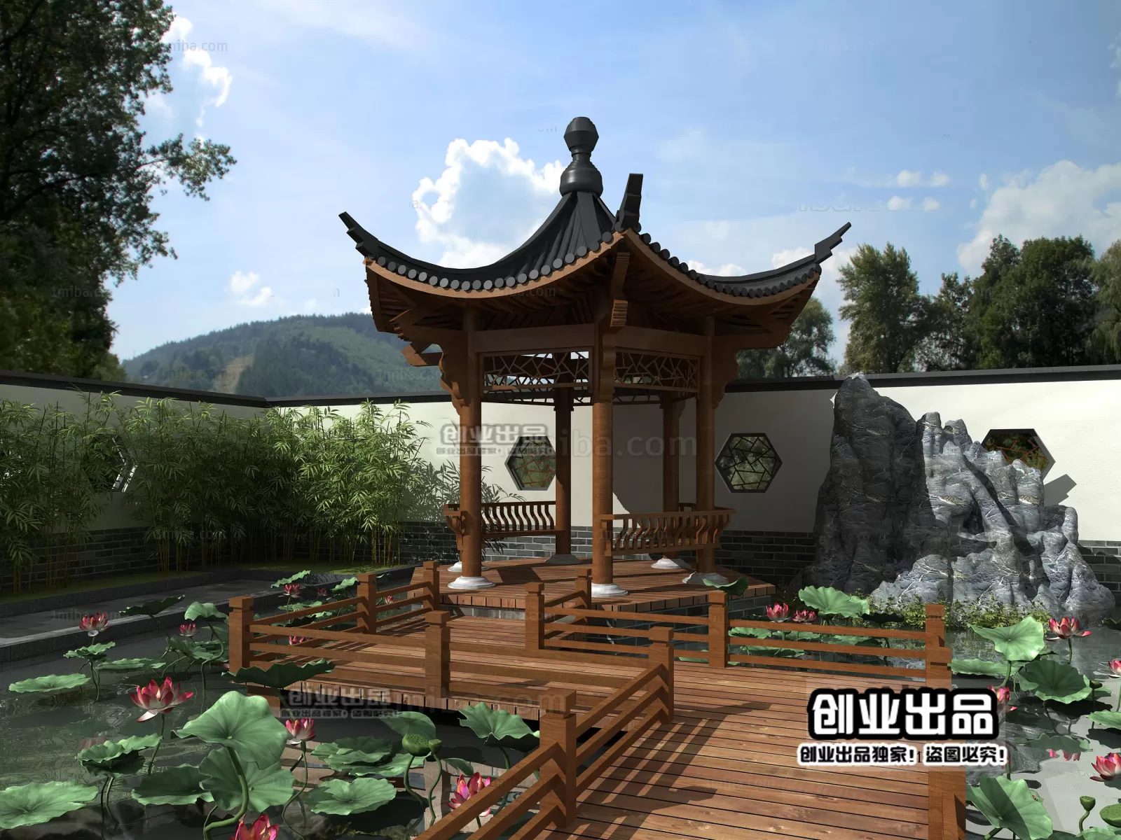 GARDERN HOME – 3D SCENES – 0054