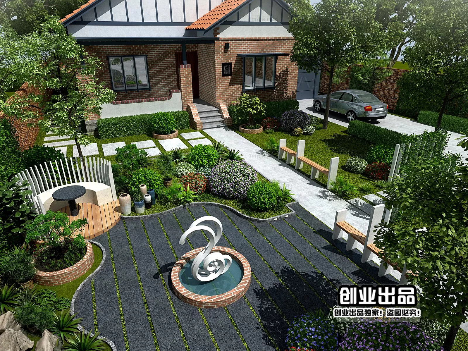 GARDERN HOME – 3D SCENES – 0057