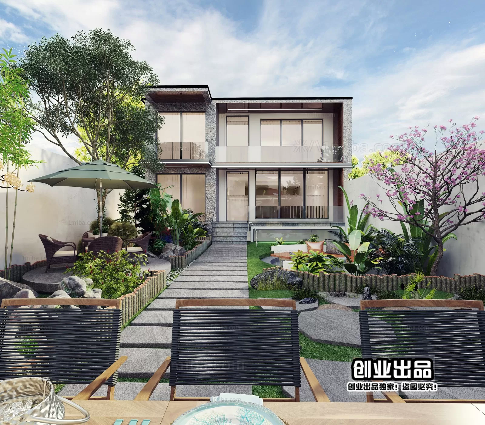 GARDERN HOME – 3D SCENES – 0059