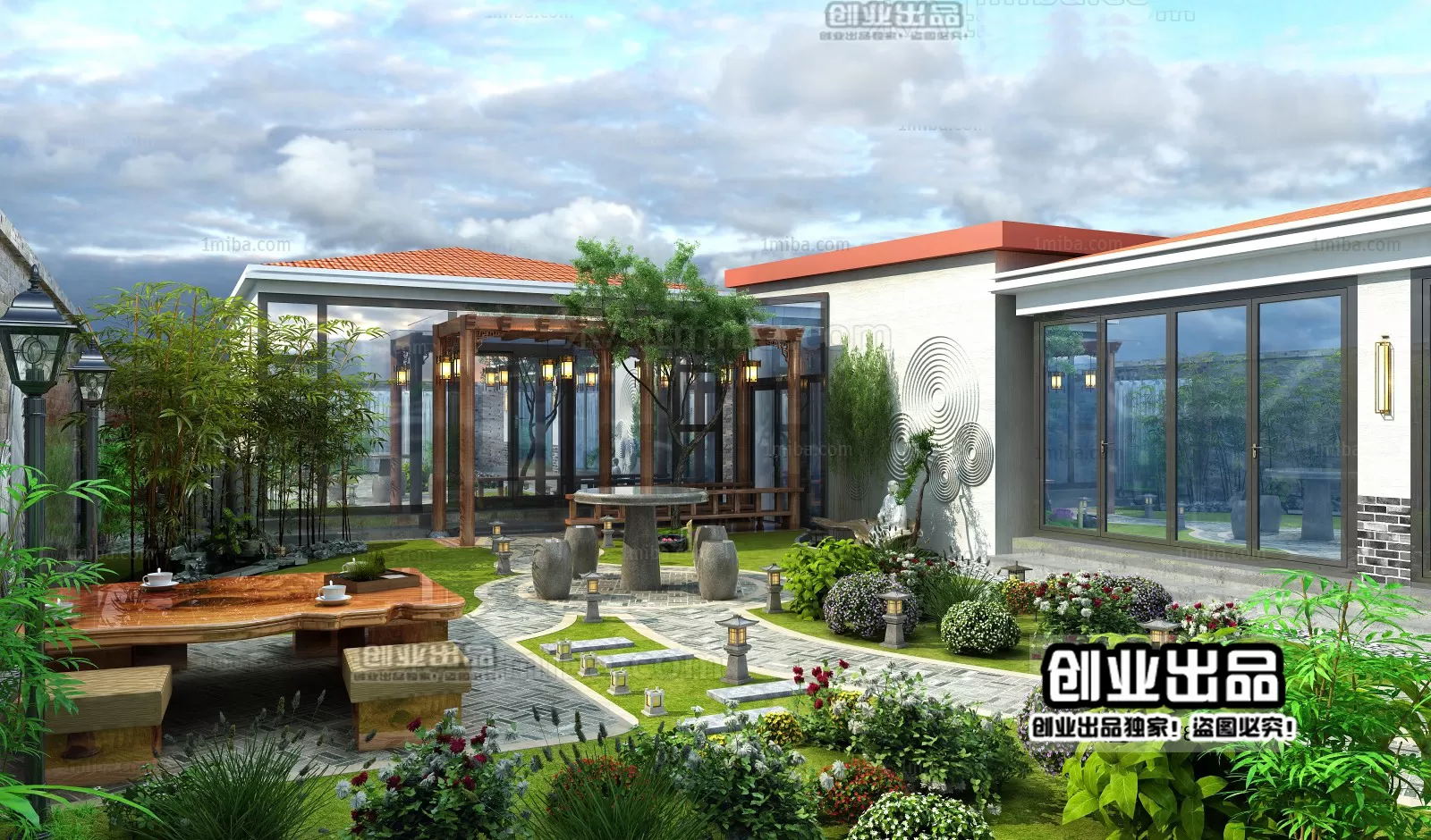 GARDERN HOME – 3D SCENES – 0064