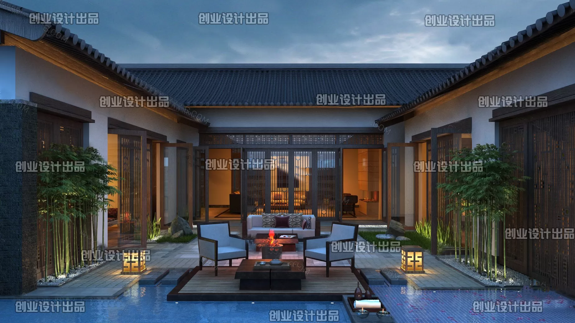 GARDERN HOME – 3D SCENES – 0077