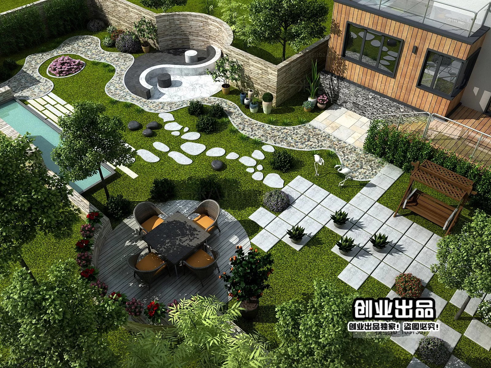 GARDERN HOME – 3D SCENES – 0079