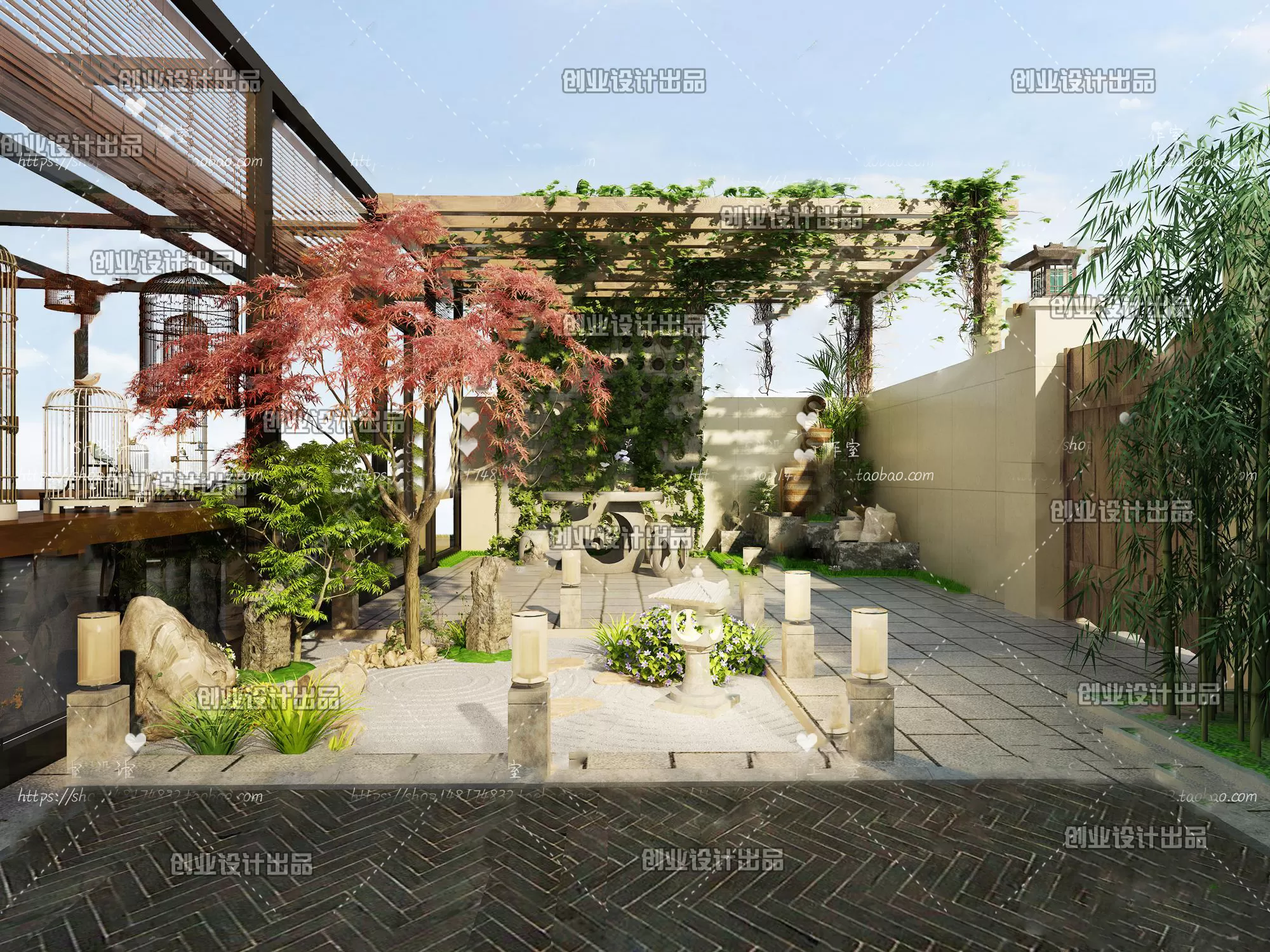 GARDERN HOME – 3D SCENES – 0082