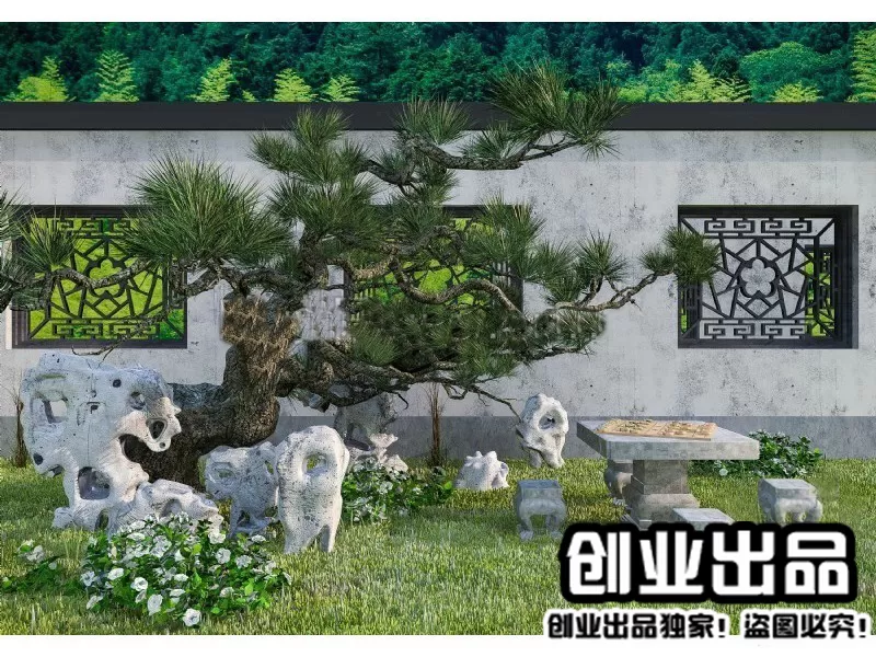 GARDERN HOME – 3D SCENES – 0099