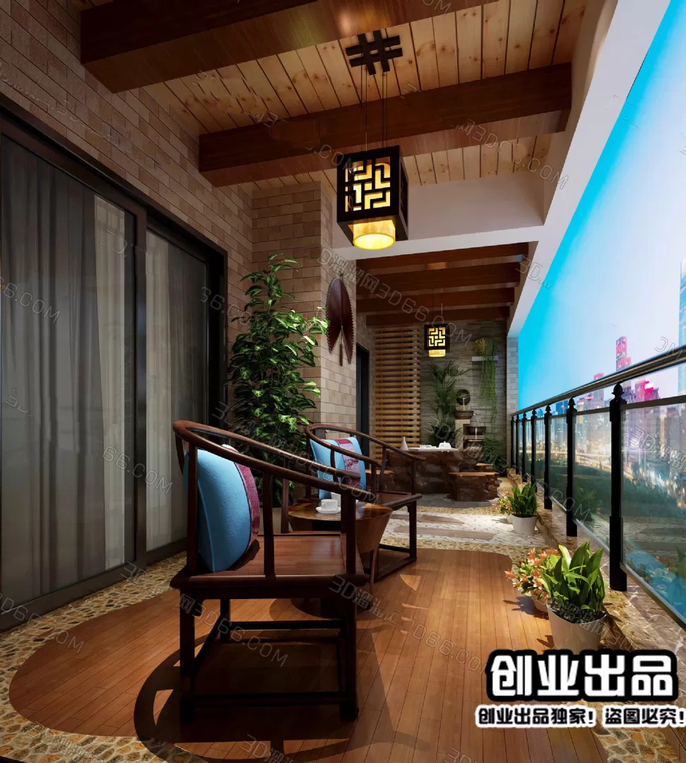 GARDERN HOME – 3D SCENES – 0100