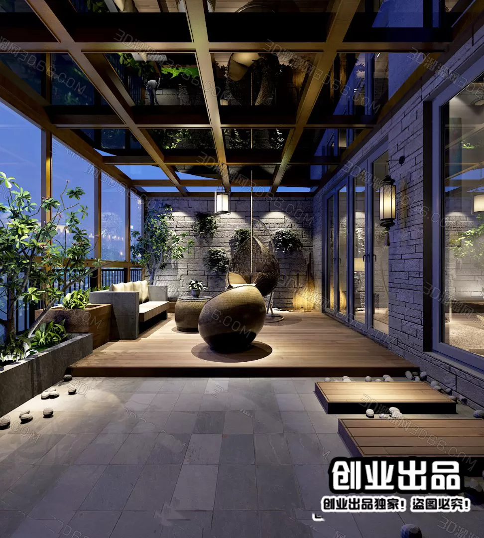 GARDERN HOME – 3D SCENES – 0102