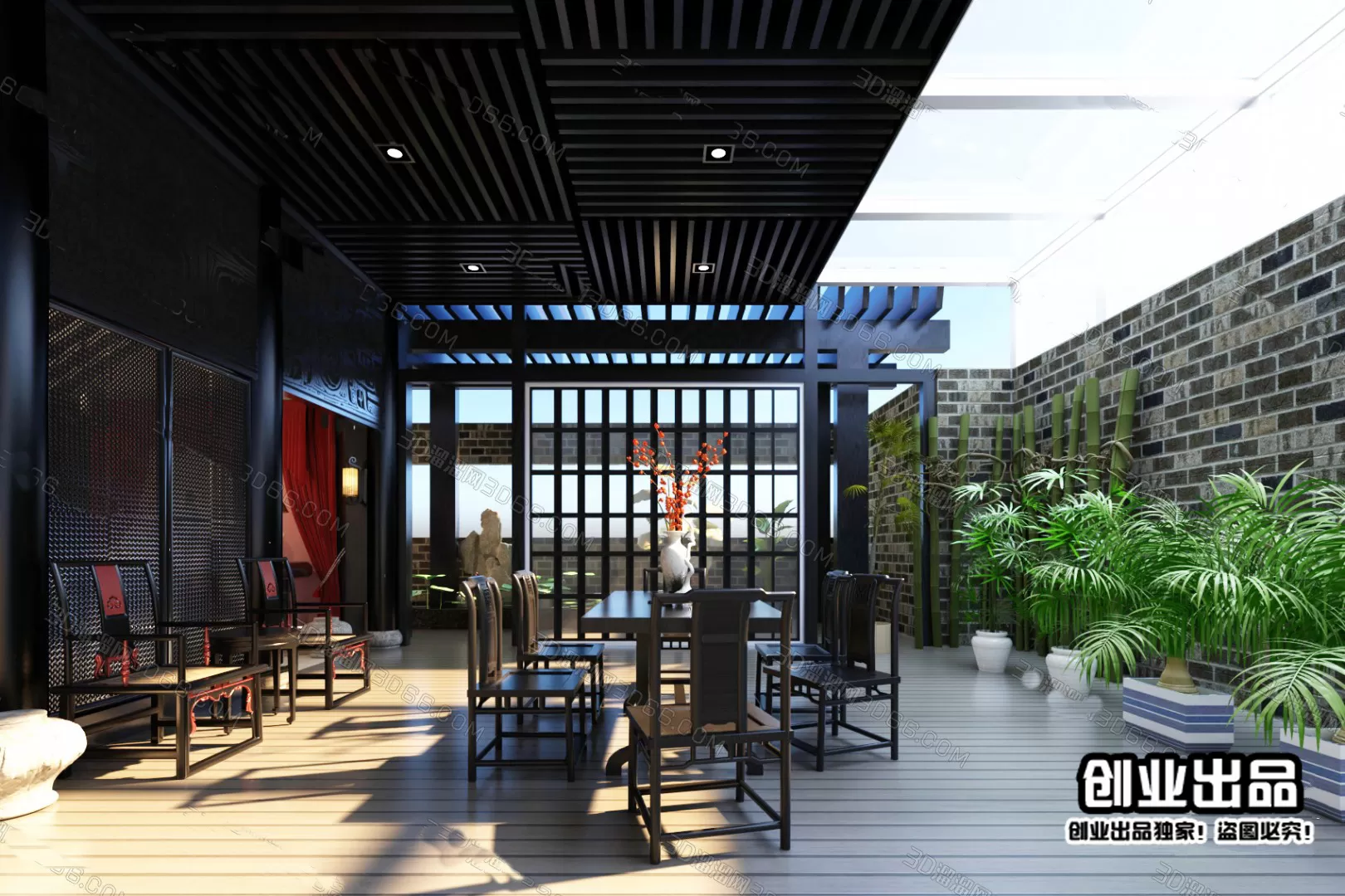 GARDERN HOME – 3D SCENES – 0103