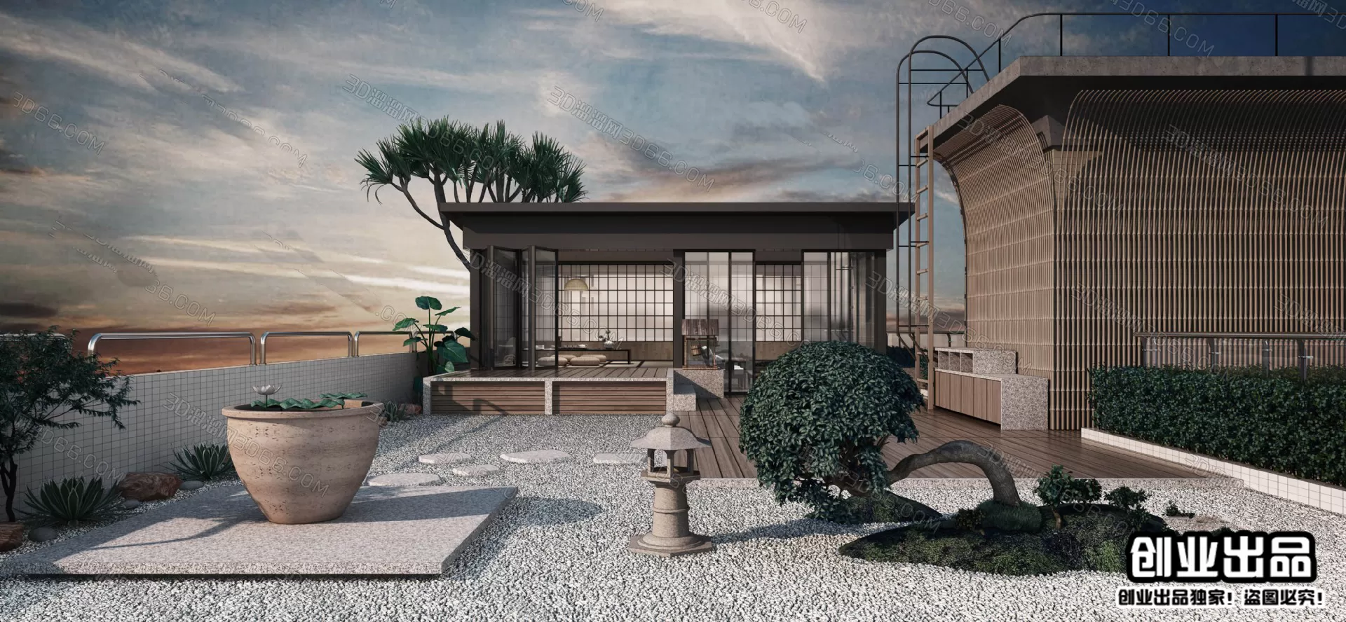 GARDERN HOME – 3D SCENES – 0106