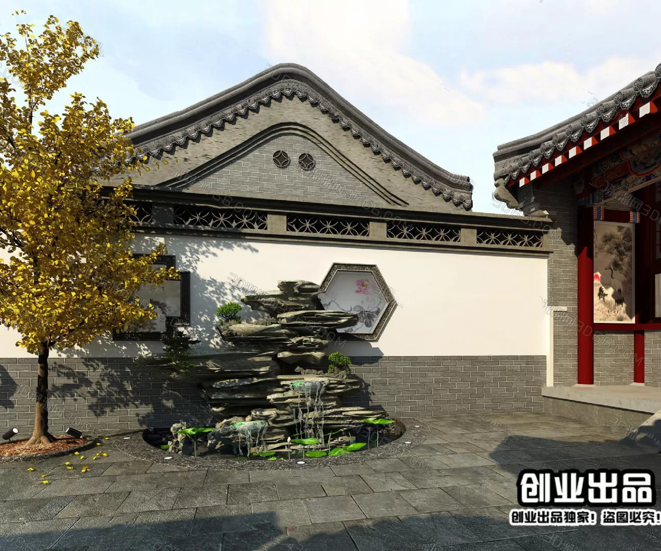 GARDERN HOME – 3D SCENES – 0111