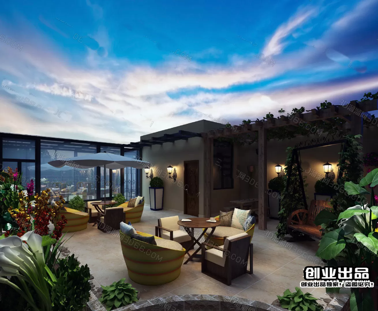 GARDERN HOME – 3D SCENES – 0115