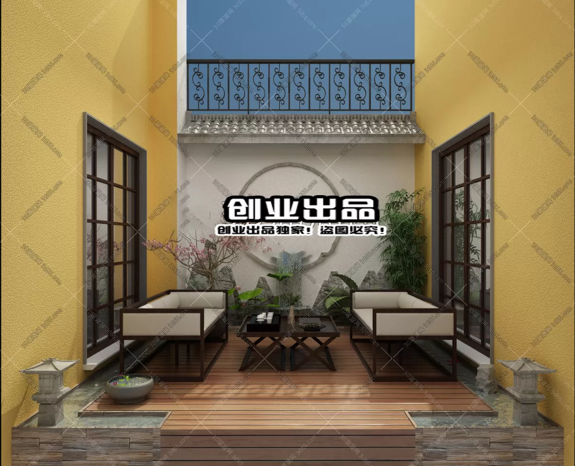 GARDERN HOME – 3D SCENES – 0117