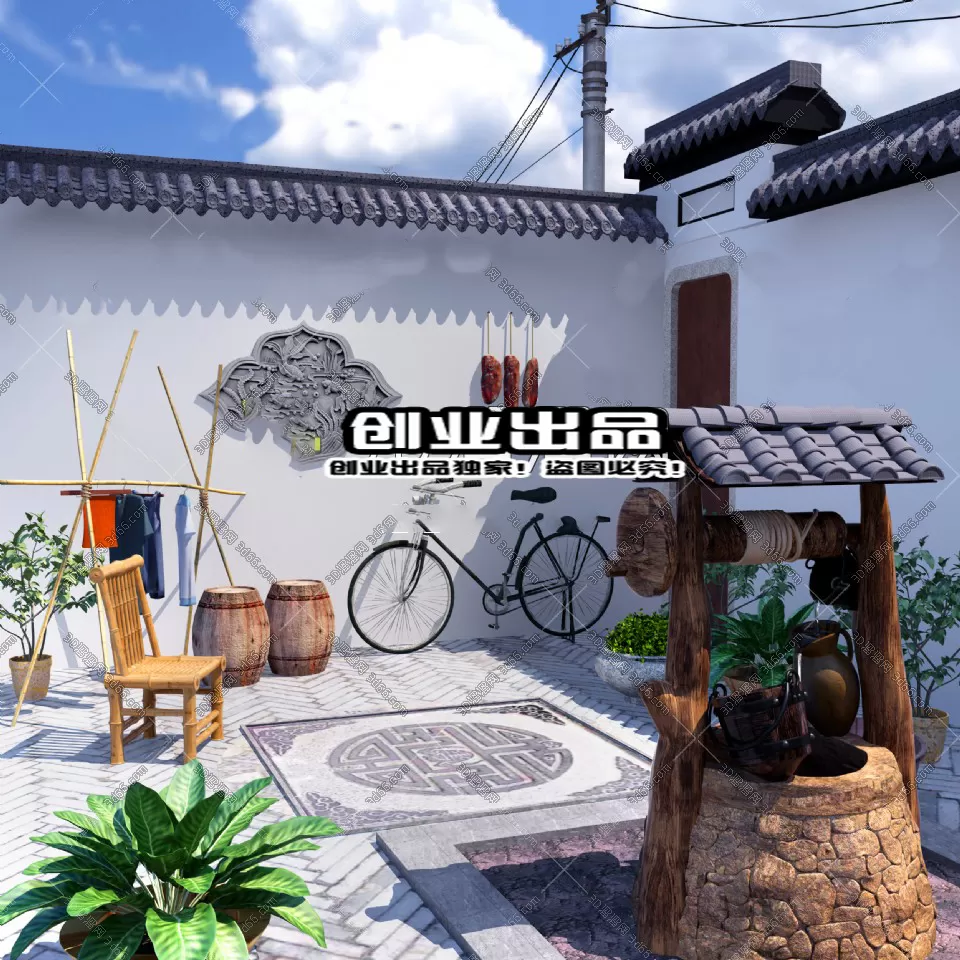 GARDERN HOME – 3D SCENES – 0118