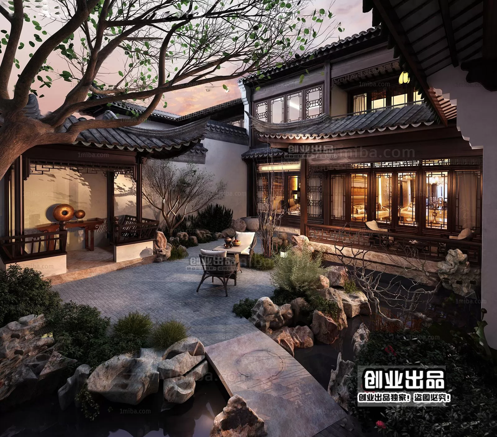GARDERN HOME – 3D SCENES – 0119