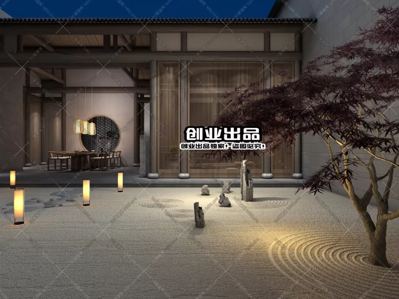 GARDERN HOME – 3D SCENES – 0121