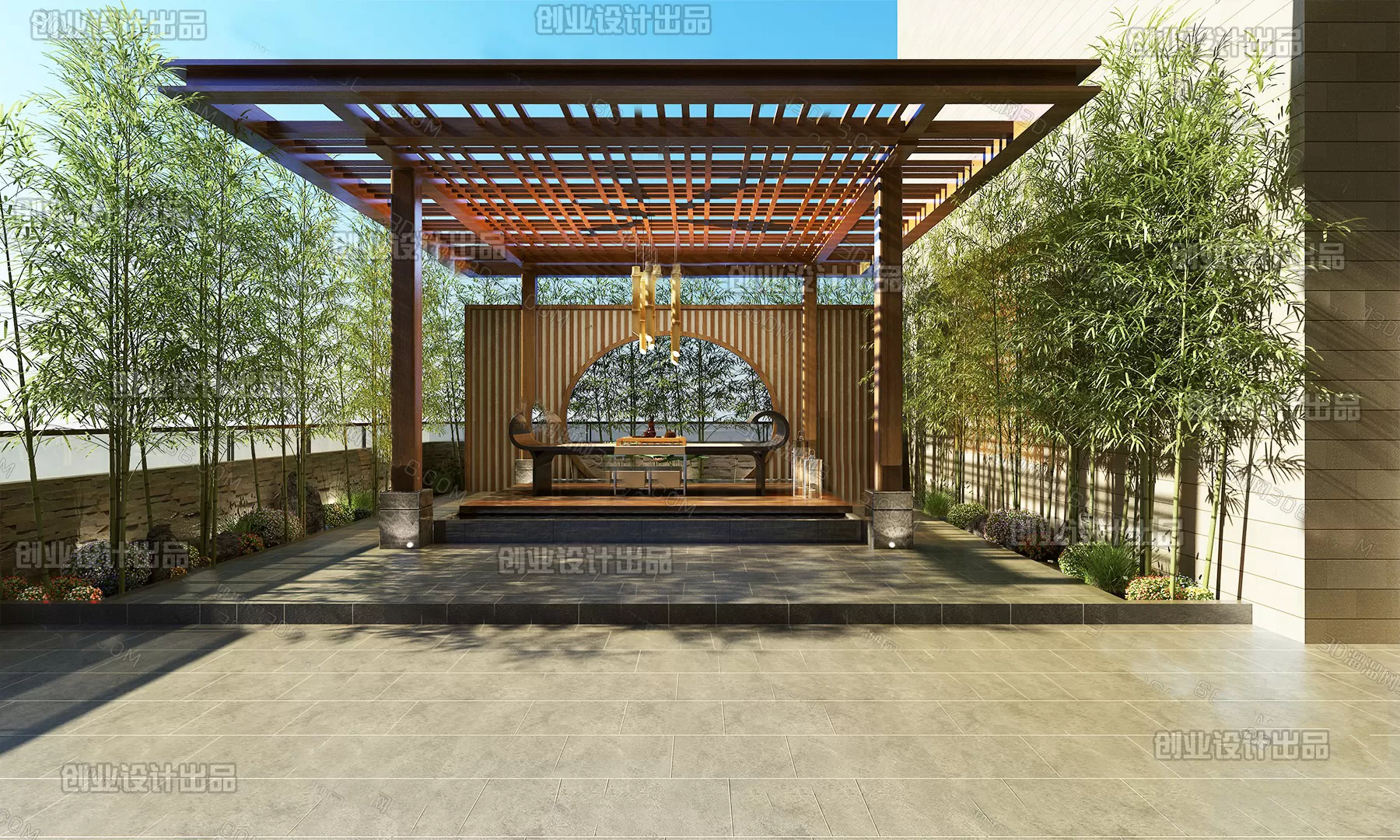 GARDERN HOME – 3D SCENES – 0123