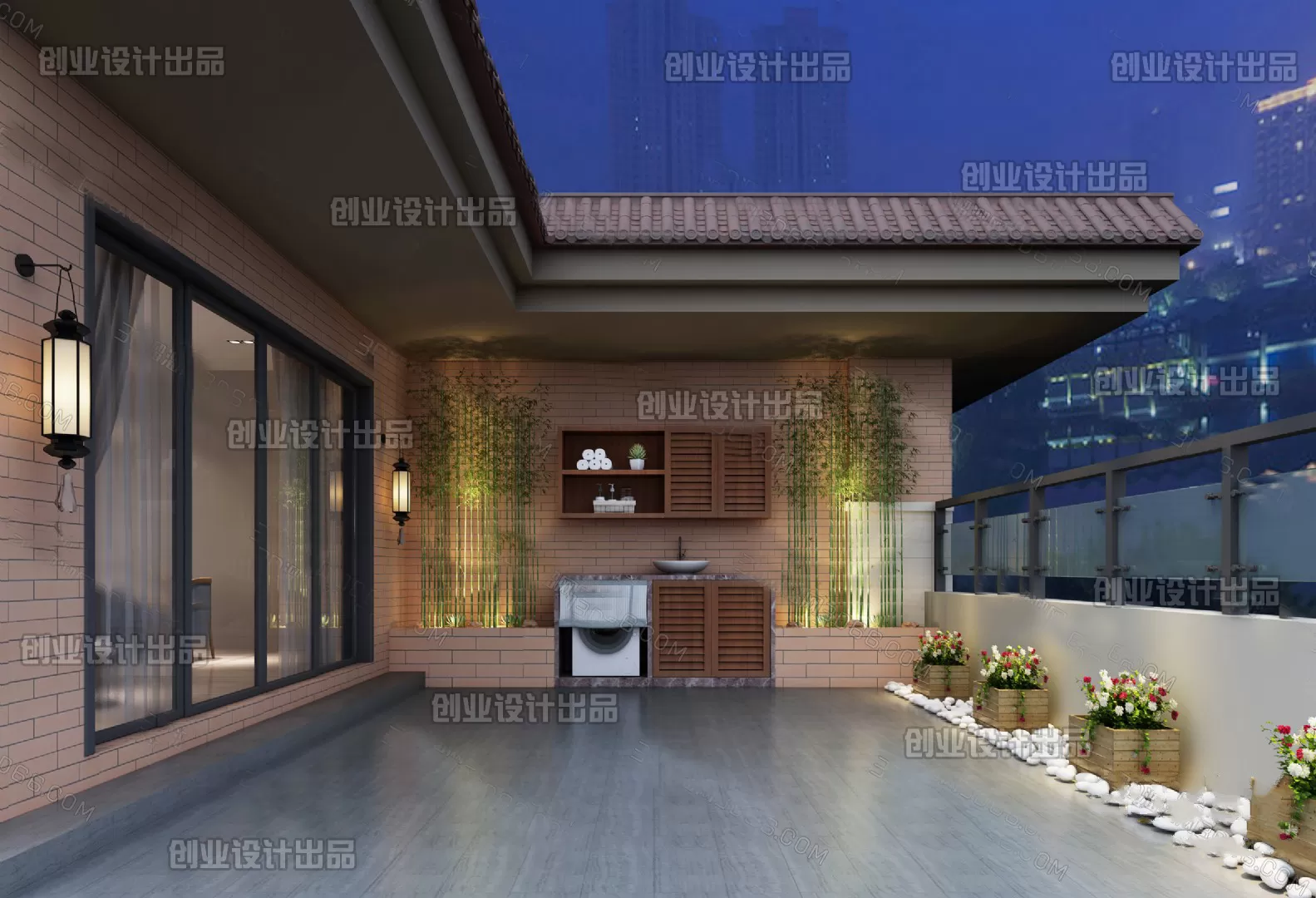 GARDERN HOME – 3D SCENES – 0125