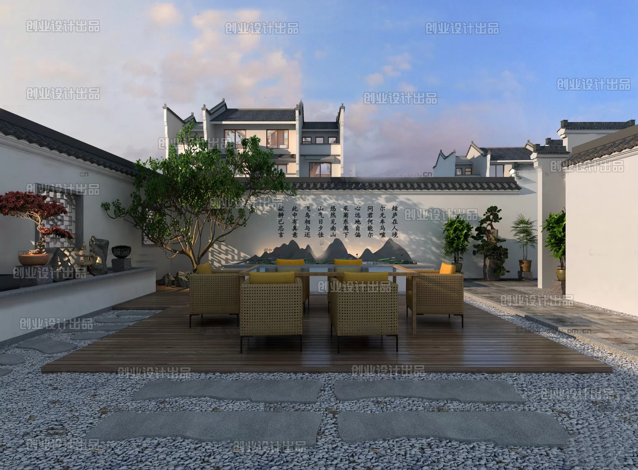 GARDERN HOME – 3D SCENES – 0131